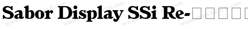 Sabor Display SSi Re字体转换